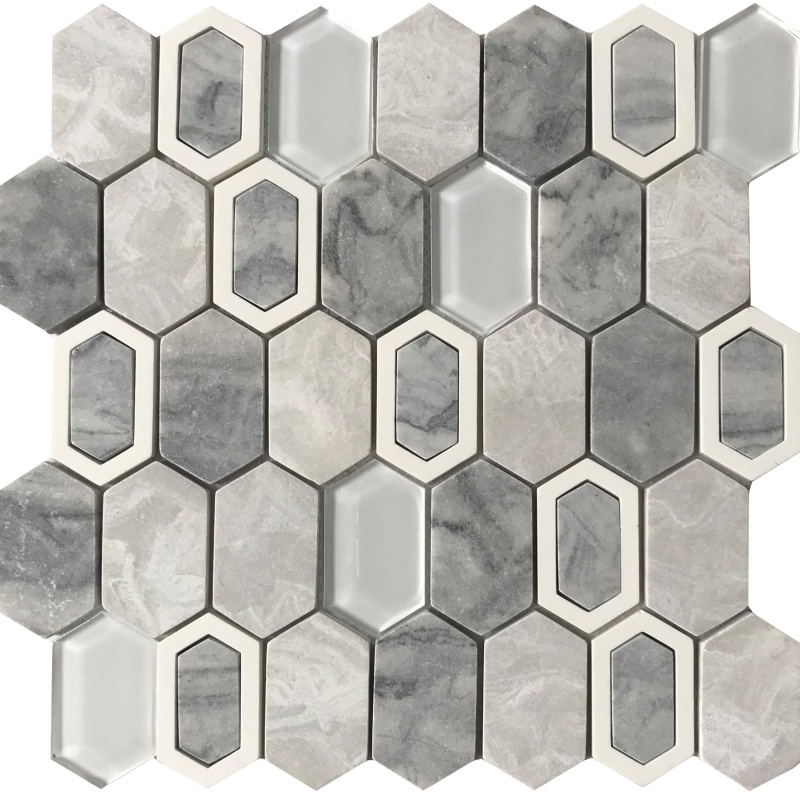 Literati Melville Resin Mosaic - Picket Fence - Mixed