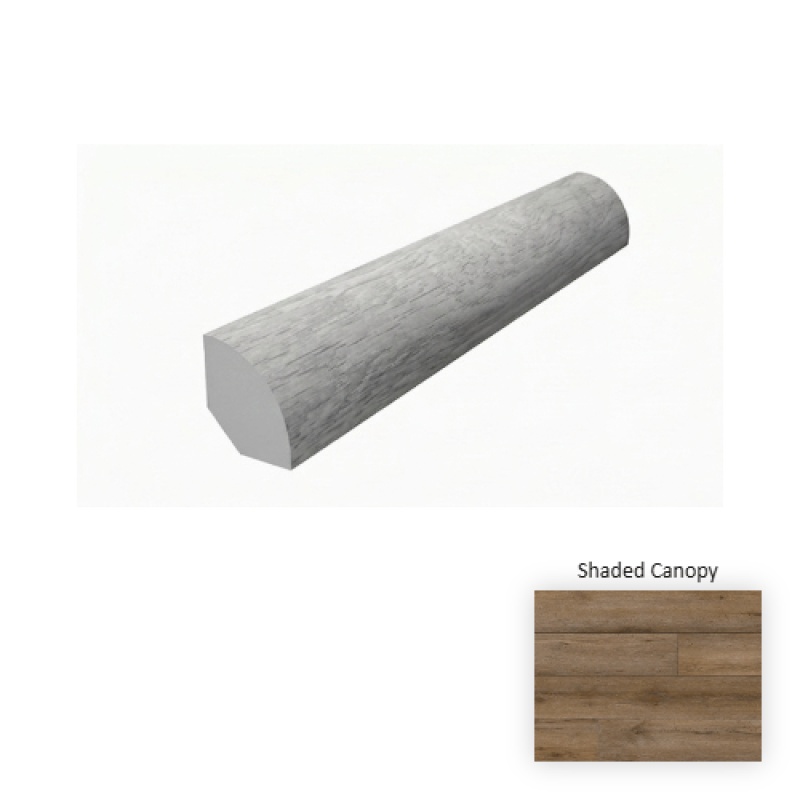 Foundation Shaded Canopy Luxury Vinyl Moulding / Trim - 96" Quarter Round - Urethane