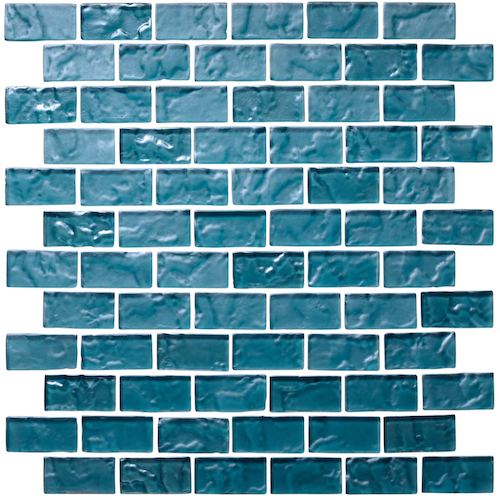 Lava Liquid Rock Glass Mosaic - 1" X 2" Offset - Lava