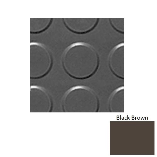 Flextones Black Brown Rbt Radial High Profile Rubber Distinct Designs Tile - Textured - 18" X 18"