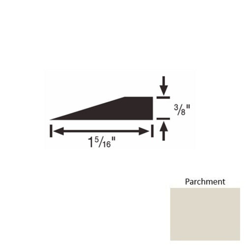 Solid 26 Parchment Rubber Reducer Strip