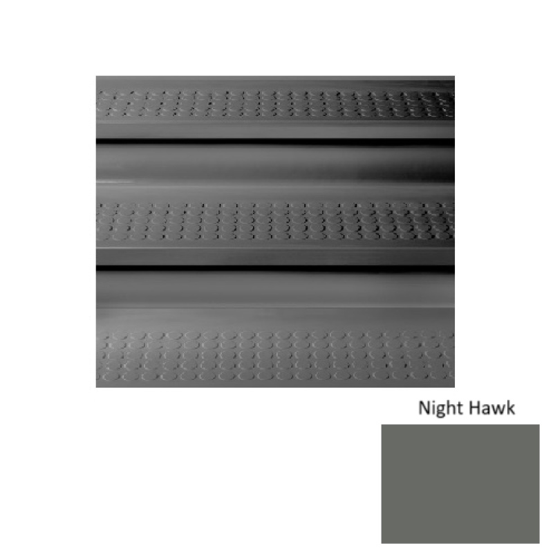 Solid 98 Night Hawk Vantage Raised Circular Rubber (Sq) Stair Tread - Textured