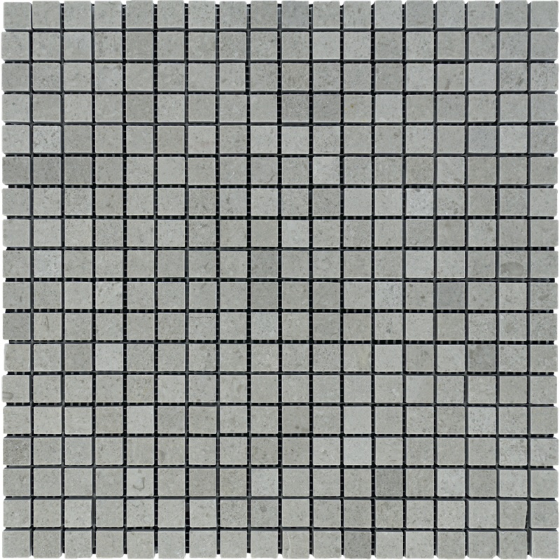 Tao Gray Marble Mosaic - 5/8" x 5/8" Polished