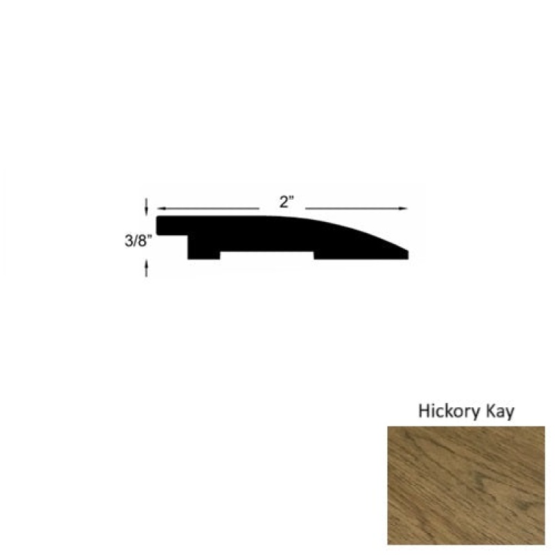 Avalon Hickory Kay Hardwood Moulding / Trim - 2" X 78" Reducer - Urethane