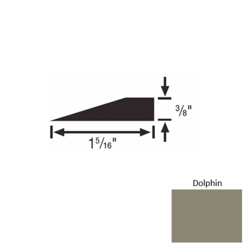 Solid 26 Dolphin Rubber Reducer Strip
