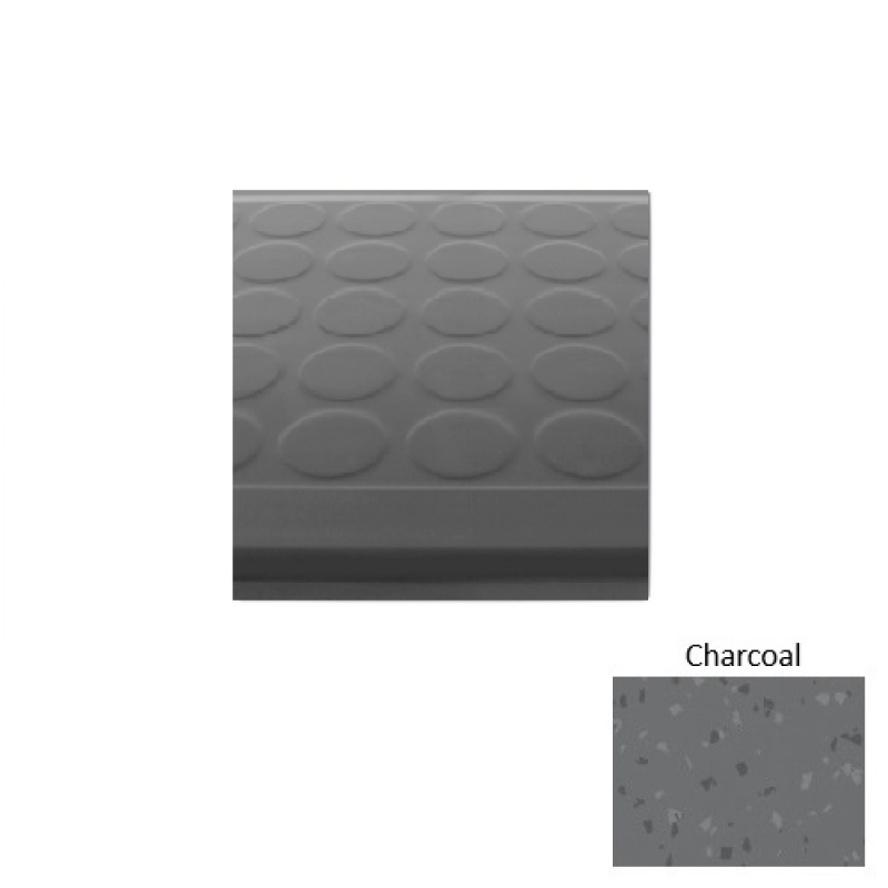 Symmetry 92 Charcoal Textured Rubber Stair Tread