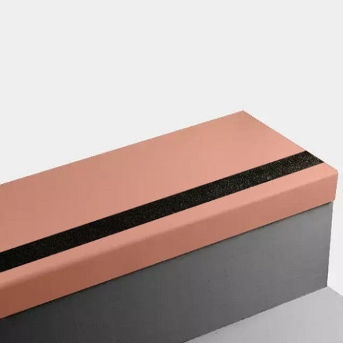 Johnsonite Tangerine Tango Hammered Rubber Stair Tread