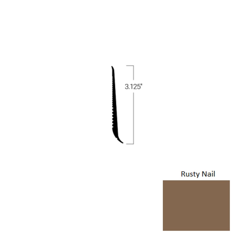 Johnsonite Rusty Nail Rubber Tightlock Resilient Rubber Base
