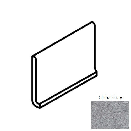 Ambassador Global Gray Porcelain Cove Base Trim