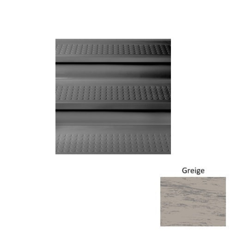 Marbleized 98 Greige Vantage Raised Circular Rubber (Sq) Stair Tread - Textured