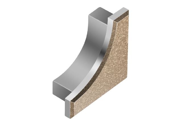Dilex Ahk End Cap Metal Tile Edging Trim