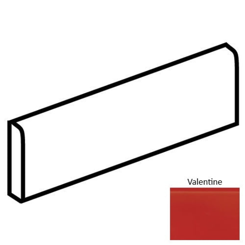 Color Complements Valentine Ceramic Floor & Wall Trim