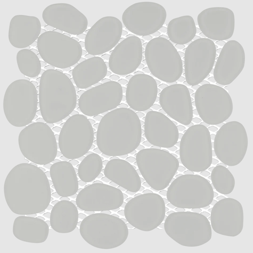 Glass Essentials Fog Glass Mosaic – Spindrift, 11 3/4" x 11 3/4"