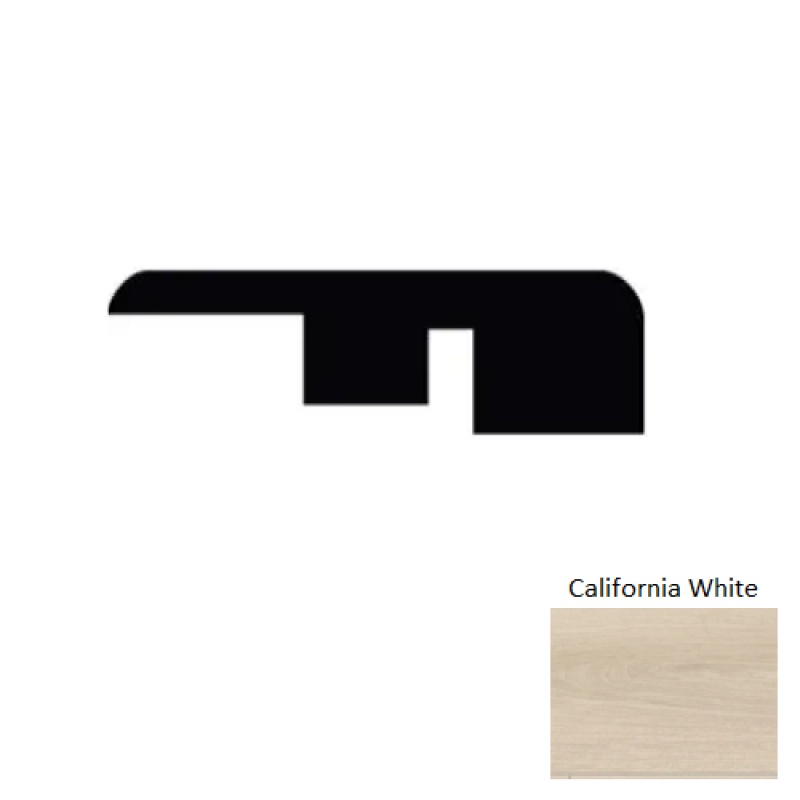Green Mountains California White Luxury Vinyl End Molding