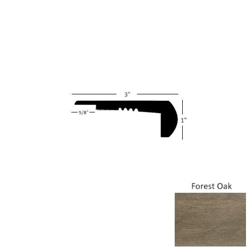 Inception Reserve Forest Oak 94" Overlap Stair Nose - Matte