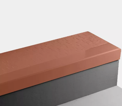 Johnsonite Tangerine Tango Cubis Rubber Moulding / Trim