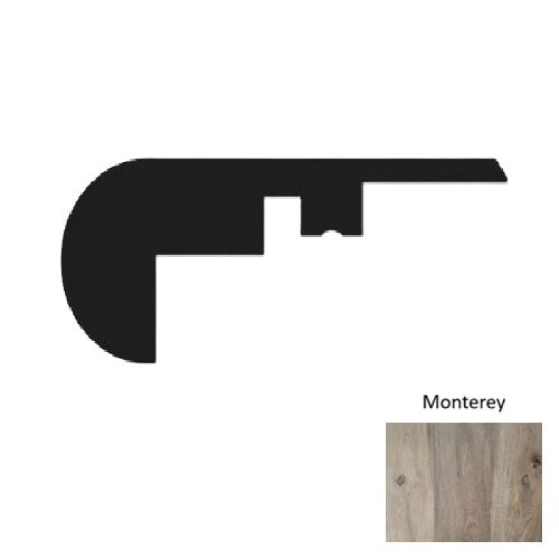 1100 Series Monterey Luxury Vinyl Moulding / Trim - 94" Overlap Stair Nose - Embossed