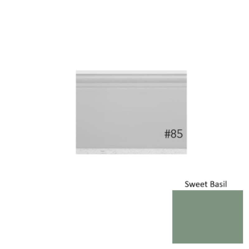 Pinnacle Plus #85 Fashion Sweet Basil Rubber Coil Wall Base - 4 1/4" X 60 Ft