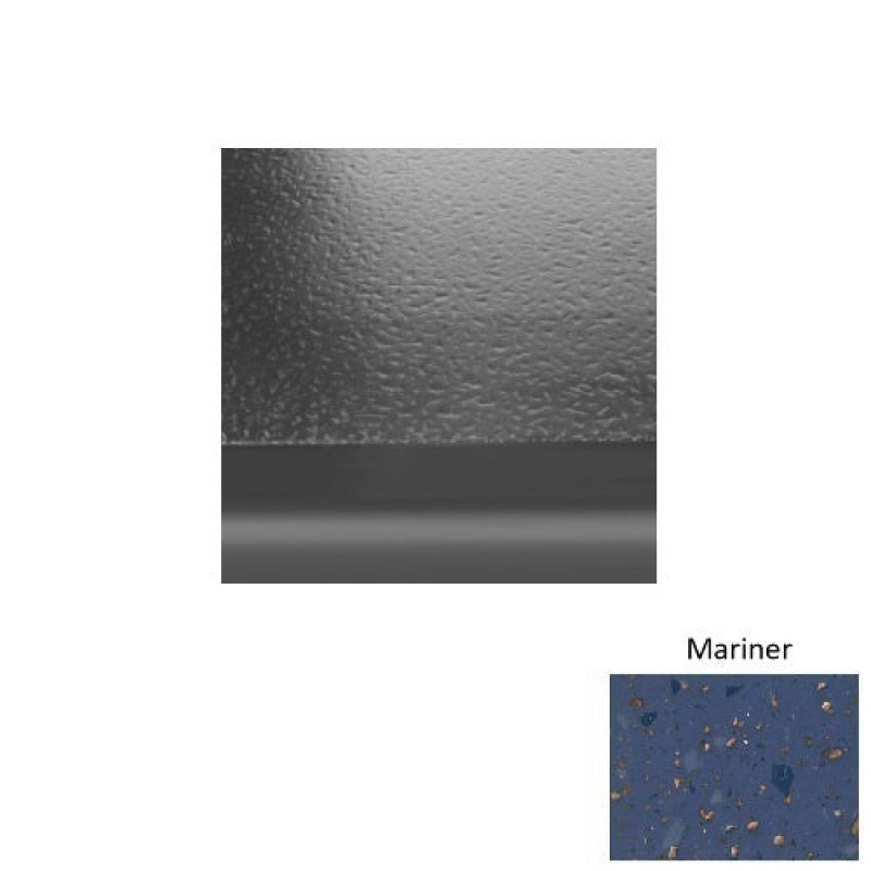 Renew 99 Mariner Rubber (Sq) With Galley Red Abrasive Strip Stair Tread With Dupont Kevlar - Hammered