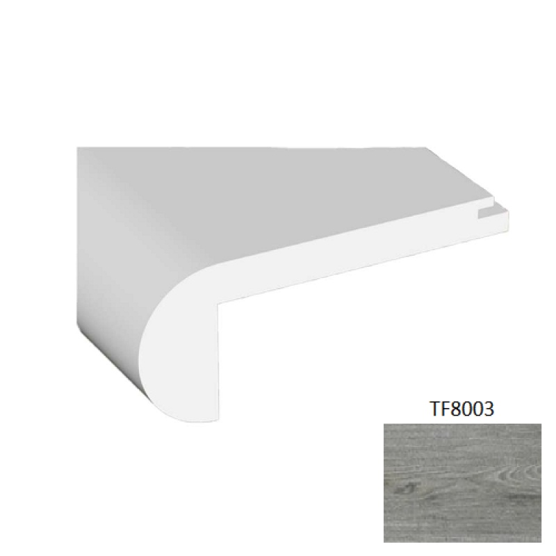 Laminate Wood Stair Nose Moulding / Trim - Matte