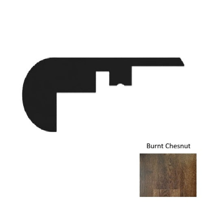1100 Series Burnt Chestnut Overlap Stair Nose