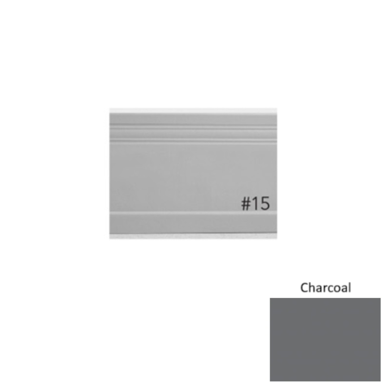 Pinnacle Plus #15 Impluse Charcoal Rubber Coil Wall Base - 5 1/4" X 60 Ft