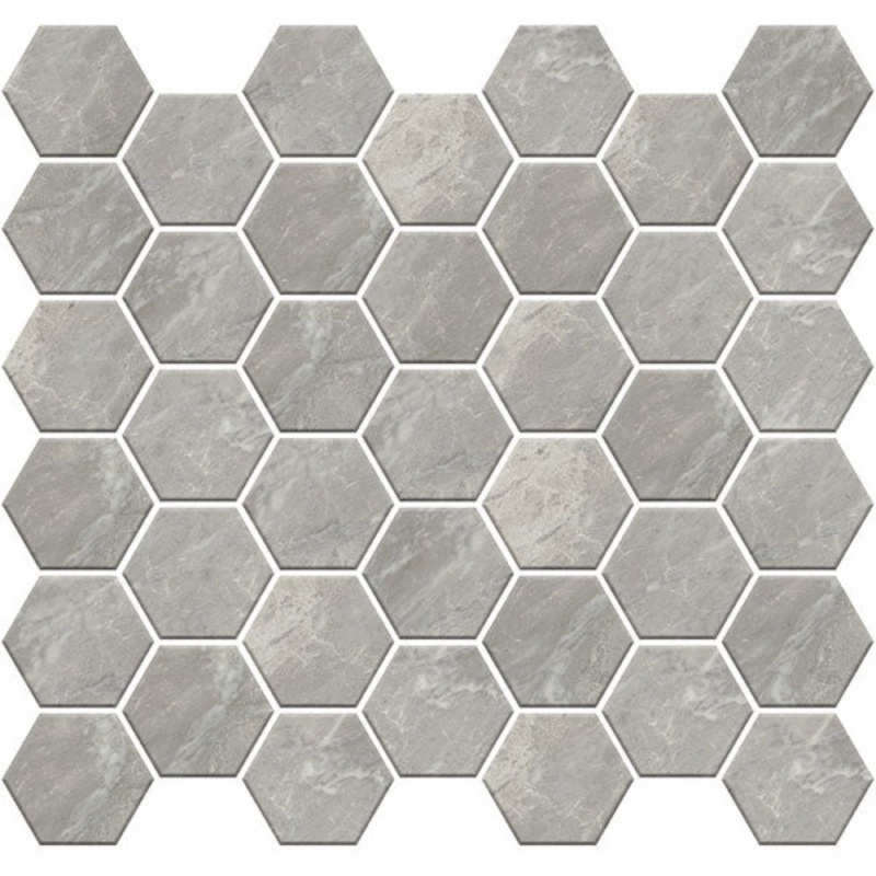 Carrara Select Carrara Blu Porcelain Mosaic - 2" Hexagon