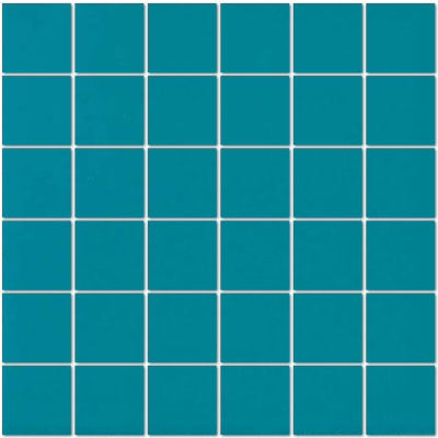 Unglazed Mosaics Clearface Peacock Blue Porcelain Mosaic