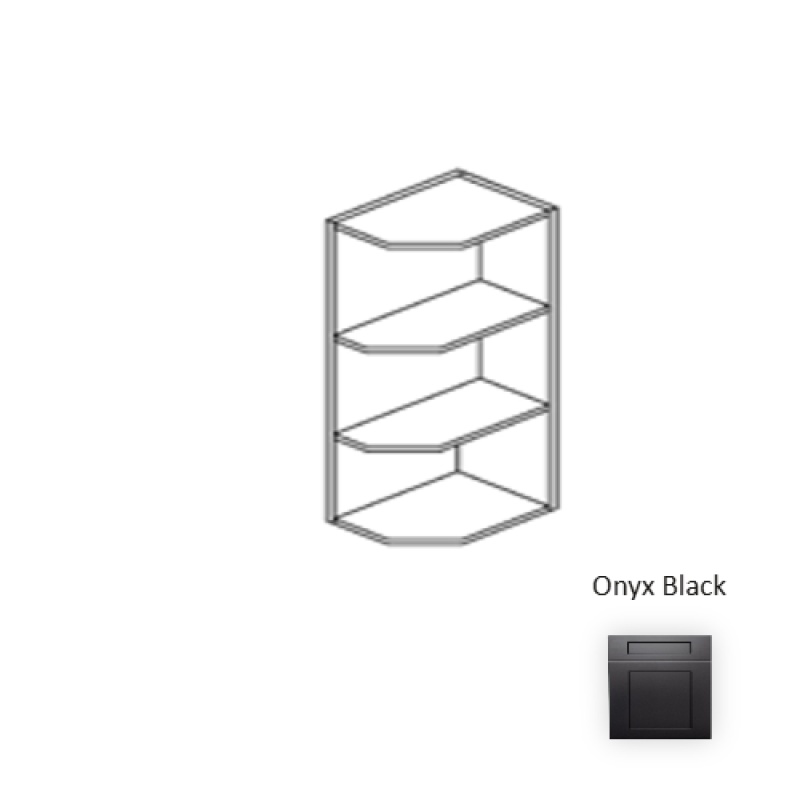 Framed Shaker Onyx Black Wall Cabinet