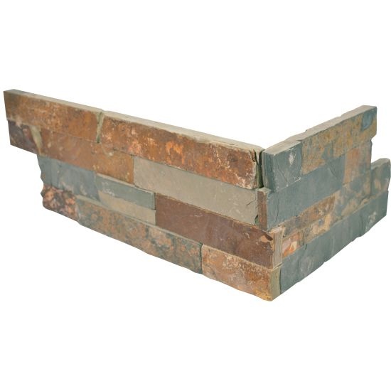 Butterscotch Slate Ledgestone Corner 6" x 24"
