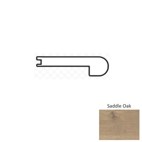 Naturalux Saddle Oak Hardwood Stair Nose Trim