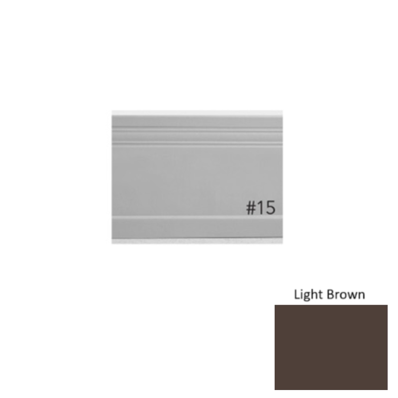 Pinnacle Plus #15 Impluse Light Brown Rubber Coil Wall Base - 5 1/4" X 60 Ft