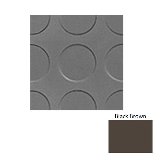 Flextones Black Brown Rlt Radial Low Profile Rubber Distinct Designs Tile - Textured - 18" X 18"