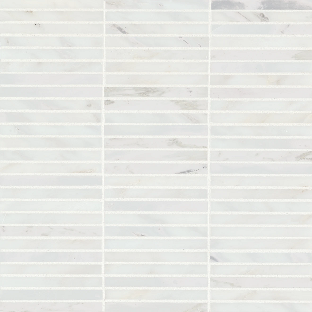 Monet Oriental White 3 Marble Mosaic - Honed