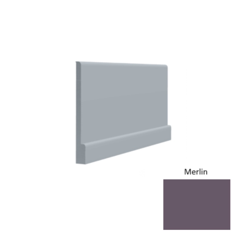 Contours #05 Simplicity Bold Merlin Rubber Profiled Wall Base - Satin - 4 1/2" X 8 Ft