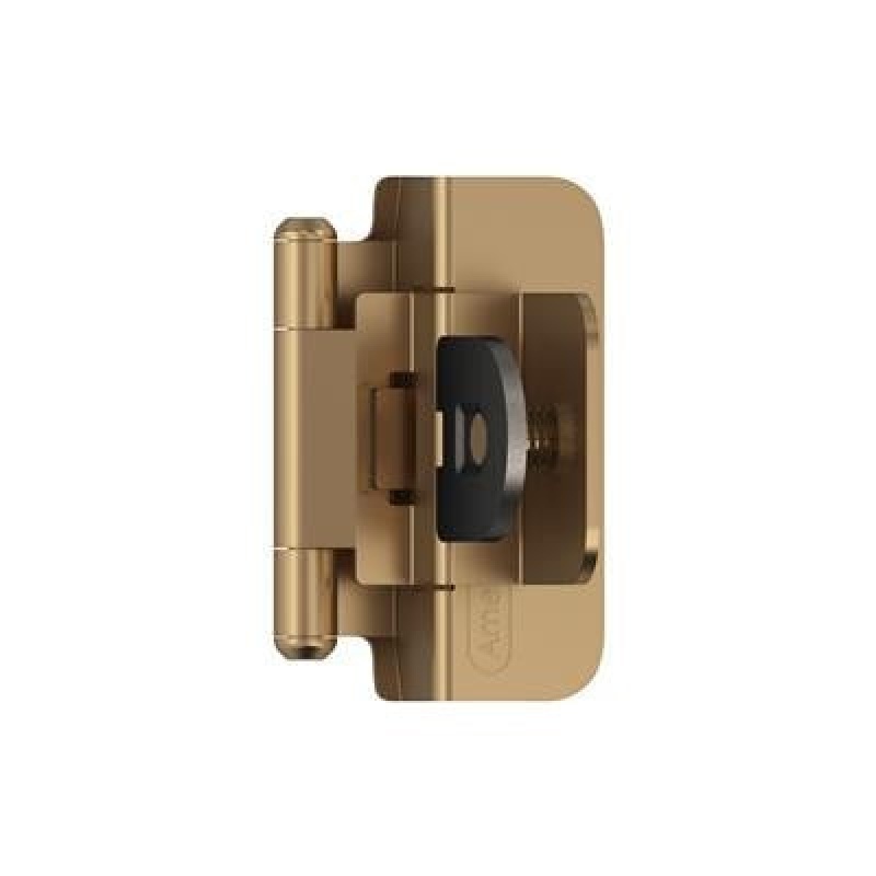 Champagne Bronze Steel Face Frame Self Close Spring Cabinet Hinge - 3/8" (10 Mm) Inset - Champagne Bronze