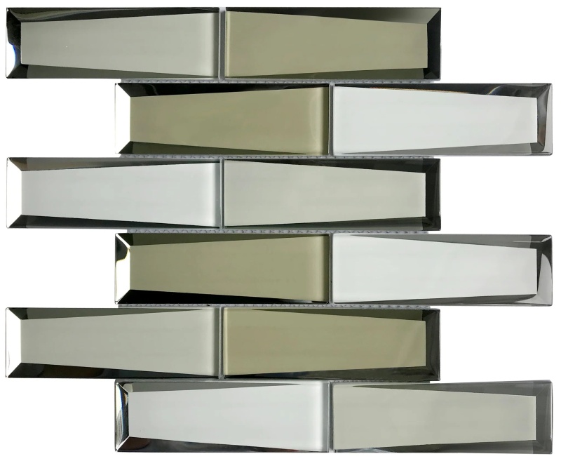 Harbor Gray Glass Mosaic - Brick - Brick