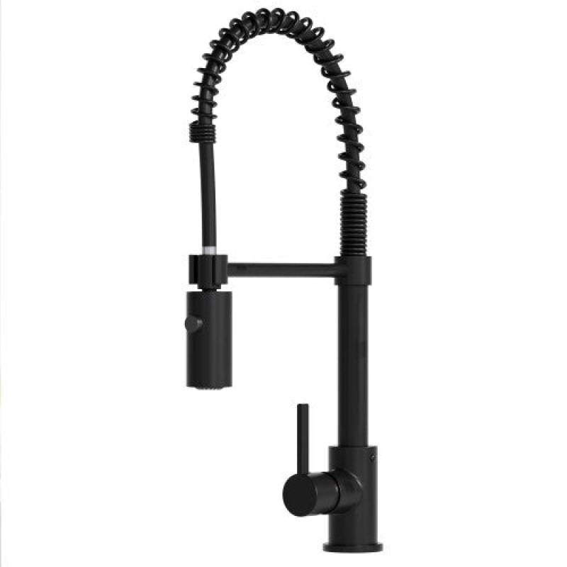 Black Brass Vessel Kitchen Faucet