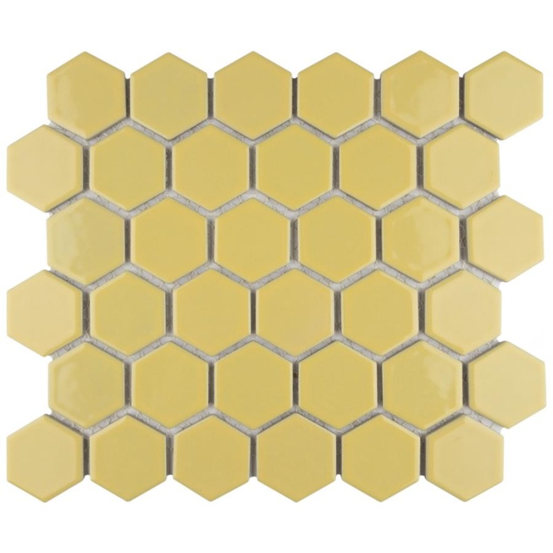 Hudson Due Vintage Yellow Porcelain Mosaic