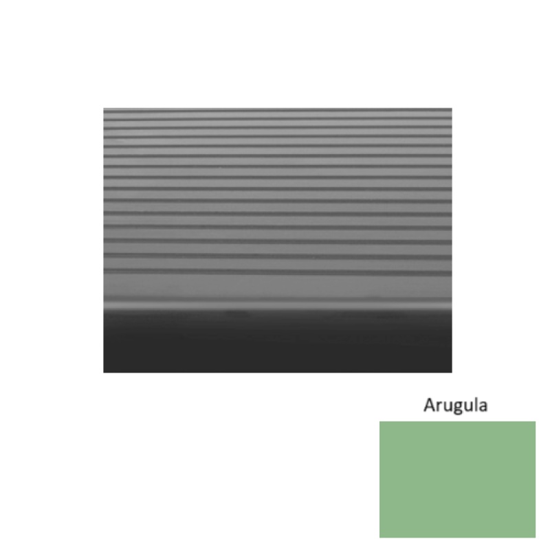 Solid 81 Arugula Light Duty Rubber Stair Tread - Ribbed
