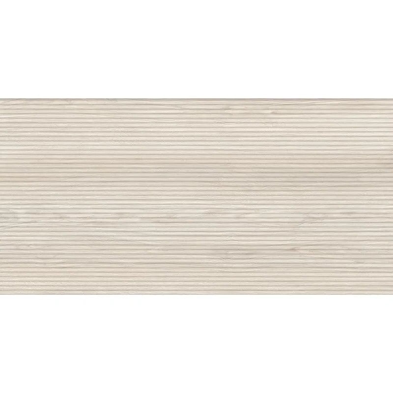 Zen Eik Deco Almond Porcelain Tile - Matte - 24" x 48"