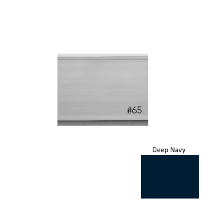 Pinnacle Plus #65 Vertical Deep Navy Rubber Wall Base - 4 5/8" X 8 Ft