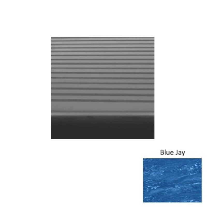 Marbleized Blue Jay Rib Rubber Stair Tread