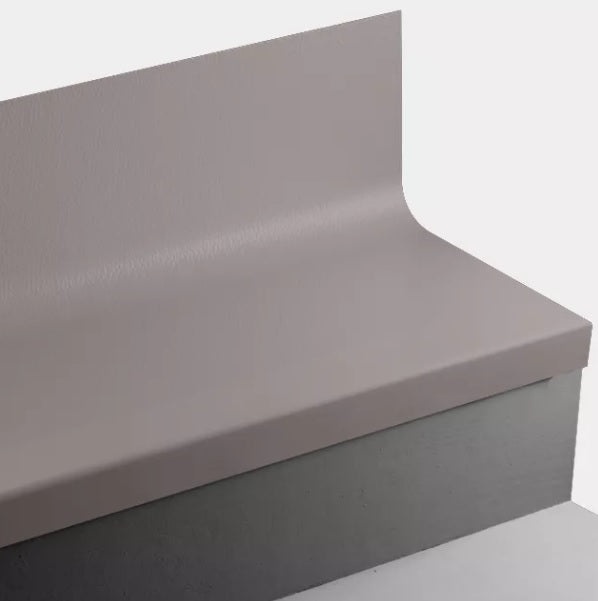 Johnsonite Cinnamon Hammered Rubber Stair Tread with Riser