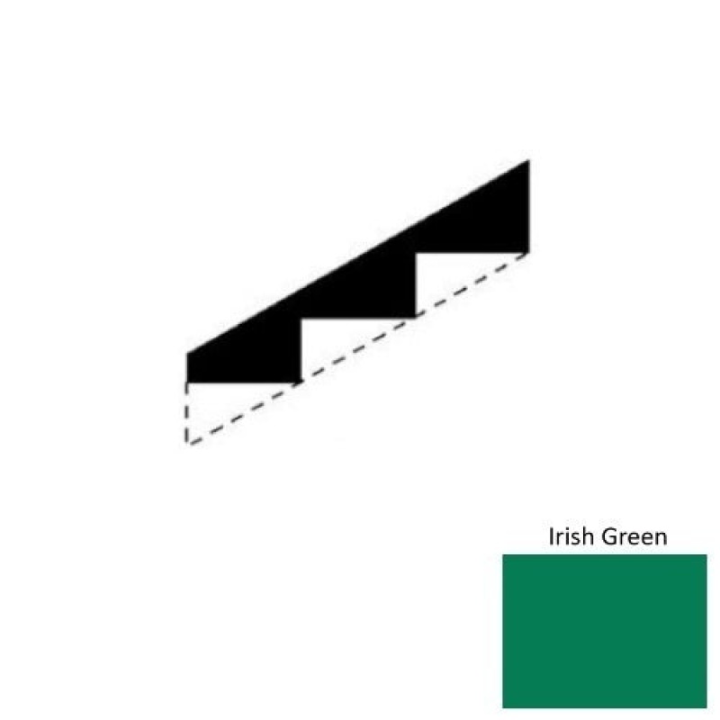 Solid Irish Green Rubber Stringers - Smooth