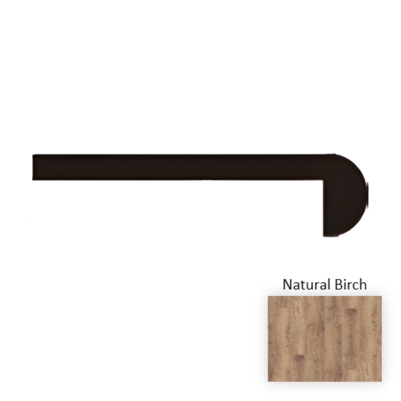 Black Forest Shadow Oak Natural Birch Flush Stair Nose