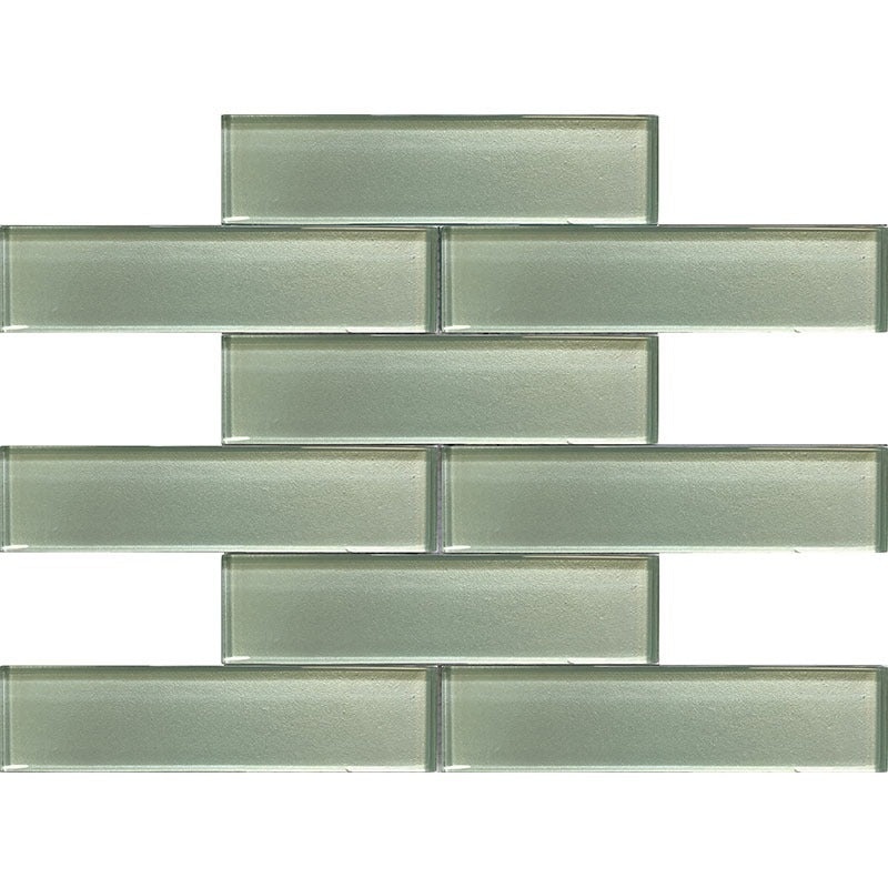 Galaxy Ice Glass Mosaic - 1.9" X 7.7" Brick - Glossy