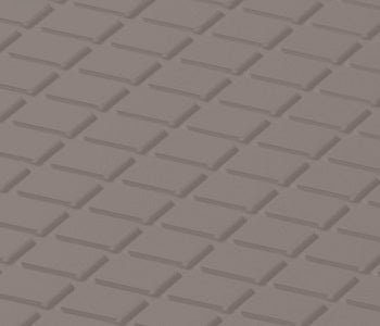 Johnsonite Cinnamon Diamond Solid Color Rubber Tile - Textured - 24" X 24"