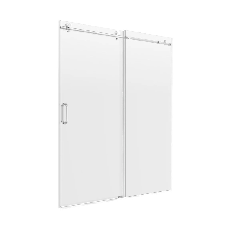 Marina Silver Sliding Semi Frameless Shower Door
