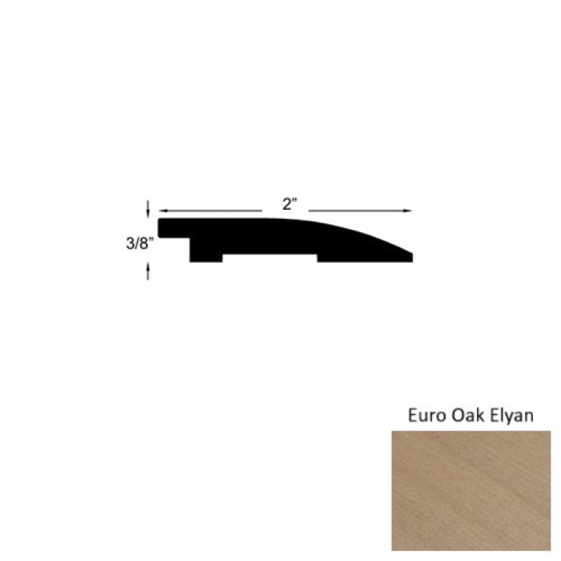 Avalon Euro Oak Elyan Hardwood Moulding / Trim - 2" X 78" Reducer - Urethane